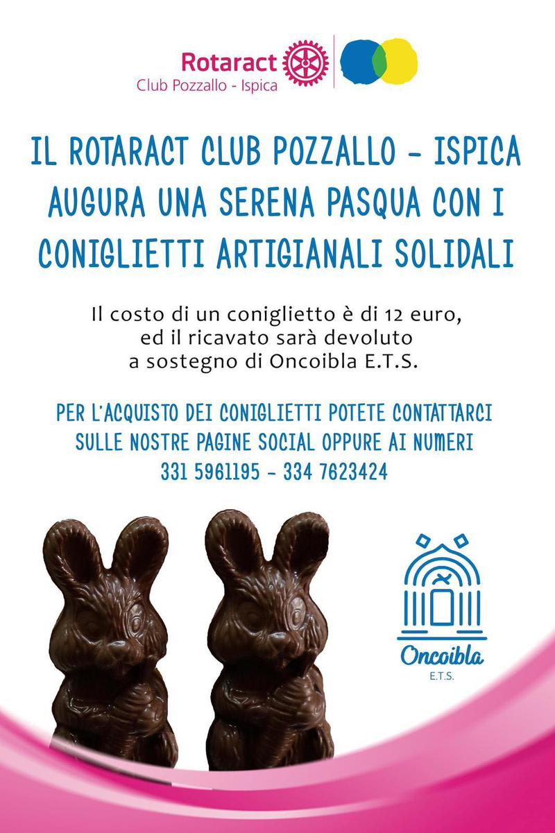 Iniziativa Rotaract per Oncoibla: coniglietti artigianali solidali